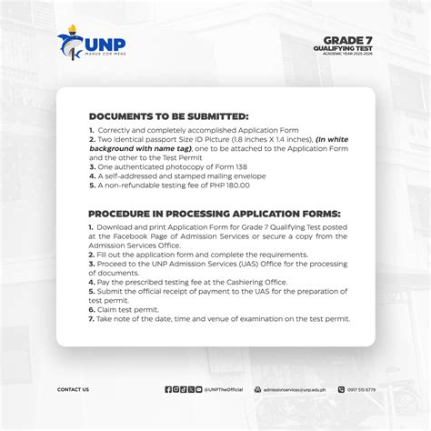 UNP Admission Services .